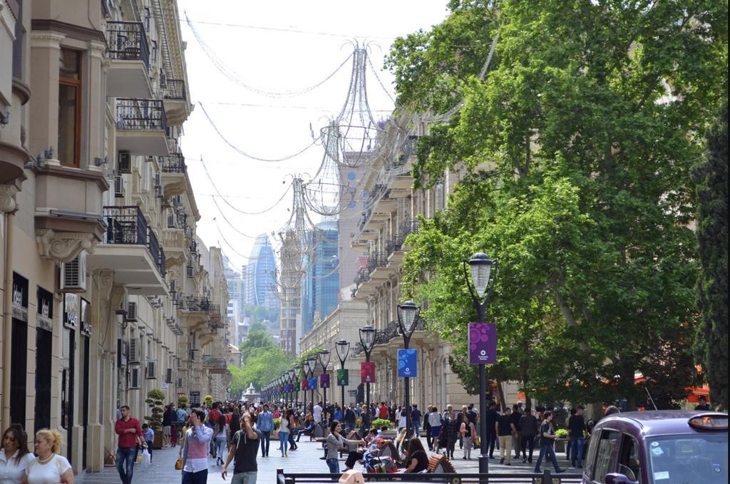Check-In Apartment Near Fountain Square Vidadi Str Baku Exteriör bild